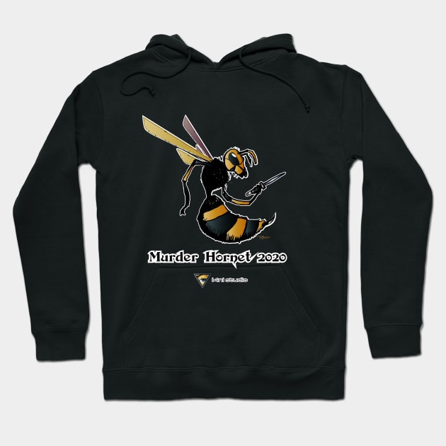 Murder Hornet Hoodie by i4ni Studio